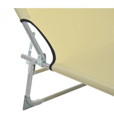 Camping Cot Picnic Sun Lounger Portable Folding Chaise Chair Patio Outsunny