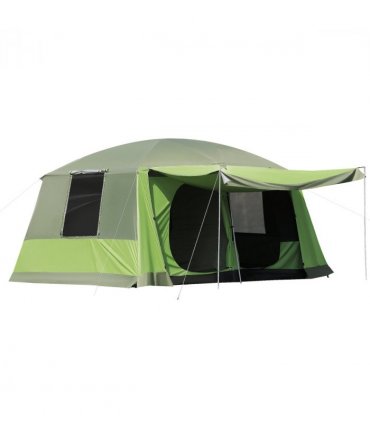 Two Room Dome Tent Camping Shelter w/ Porch and Portable Carry Bag Outsunny