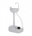 Portable Camping Sink with Towel Holder & Soap Dispenser Hand Wash Outsunny