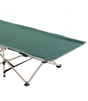 Single Portable Outdoor Military Sleeping Bed Camping Cot Green Outsunny