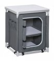 Outdoor 2-shelf Camping Cupboard Kitchen Station Cook Table Aluminum Outsunny