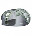 Camping Tent Dome Tent Pop-up Design with 4 Windows for 4-5 Person Outsunny