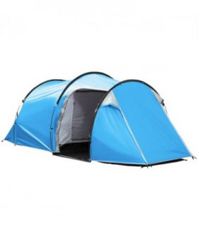 3 Man Camping Tent w/ 2 Rooms Porch Vents Rainfly Weather-Resistant Outsunny