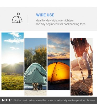 3 Man Camping Tent w/ 2 Rooms Porch Vents Rainfly Weather-Resistant Outsunny