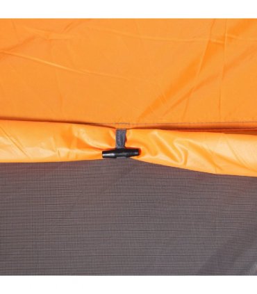 Camping Tent Dome Pop-up Tent  with Windows for 4-5 Person Orange Outsunny