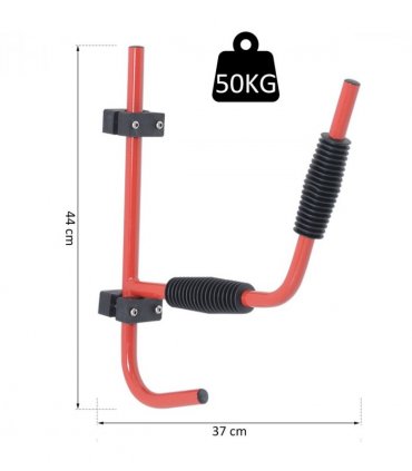Kayak Wall Mount Rack Heavy Duty Storing Storage Hangers Canoe Fixings Iron Red