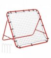 Rebounder Net Red Steel 96H x 96W x 80Dcm 84L x 84Wcm Football Baseball Tennis