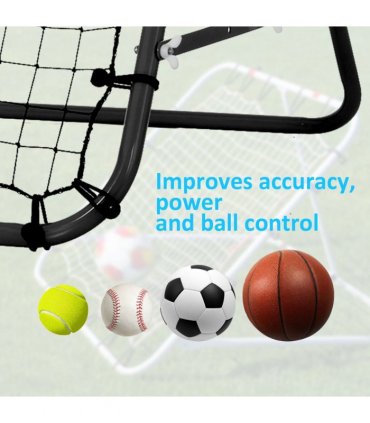 Rebounder Net Kids Adults Football Training Aid Practice Adjustable  HOMCOM