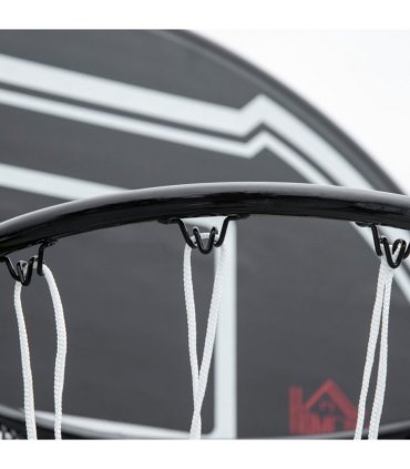 Adjustable Basketball Hoop Stand w/ Wheels and Weight Base 1.6-2.1m HOMCOM