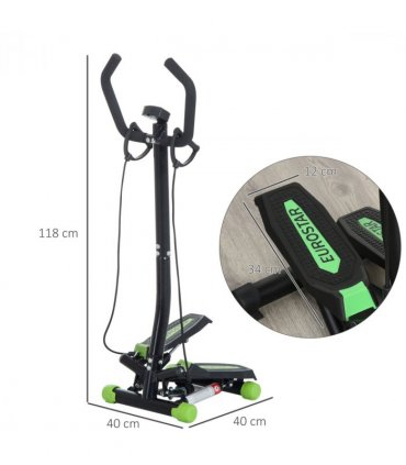 Stepper Step Machine w/ Resistance Bands Fitness Exercise Workout HOMCOM