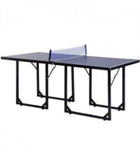 Tennis Table Ping Pong Foldable with Net Game Steel 183cm Indoor, Blue HOMCOM