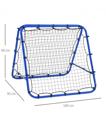 Rebounder Net Football Target Goal Training Adjustable Angles HOMCOM