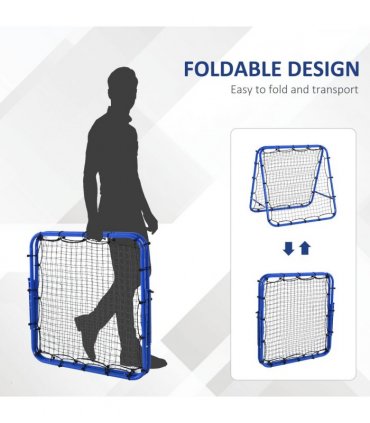 Rebounder Net Football Target Goal Training Adjustable Angles HOMCOM