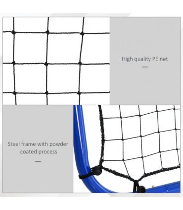 Rebounder Net Football Target Goal Training Adjustable Angles HOMCOM