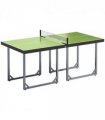 Tennis Table Ping Pong Foldable with Net Game Steel 182cm Indoor, Green HOMCOM