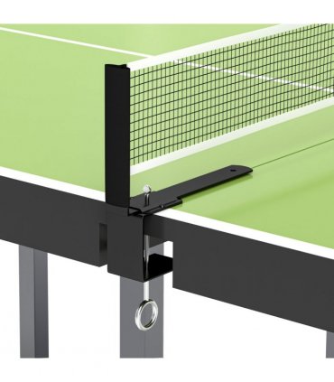 Tennis Table Ping Pong Foldable with Net Game Steel 182cm Indoor, Green HOMCOM