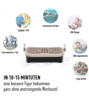 Vibration Plate Machine Fitness Body Shaper Slim Trainer Home Gym HOMCOM