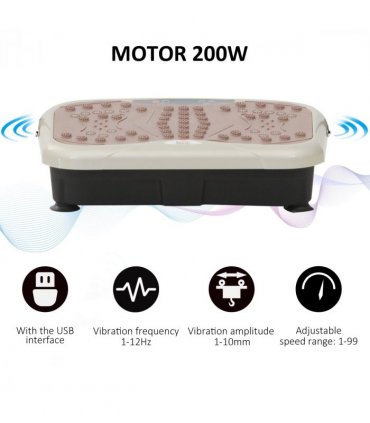 Vibration Plate Machine Fitness Body Shaper Slim Trainer Home Gym HOMCOM