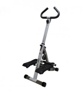 Stepper Heavy Duty Steel Frame Adjustable Step Machine Grey 50H x 60W x 30Dcm