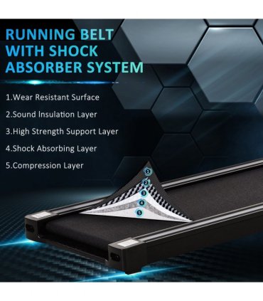 1.85HP Foldable Electric Treadmill Fitness Safety Lock LED screen-Black HOMCOM