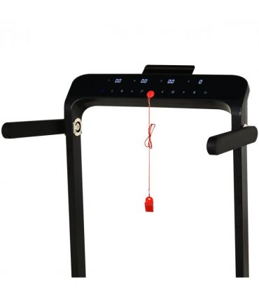 1.85HP Foldable Electric Treadmill Fitness Safety Lock LED screen-Black HOMCOM
