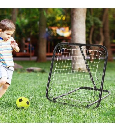 Football, Baseball Rebounder Net Goal Training Set Black Iron, PE 78L x 84W