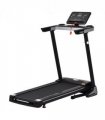 Treadmill - 500W Motorised 1-12km/h Folding Frame Wheels Preset Programs - Black