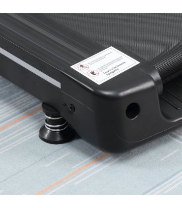Treadmill - 500W Motorised 1-12km/h Folding Frame Wheels Preset Programs - Black