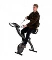 2-In-1 Upright Exercise Bike 8-Level Adjustable with Pulse Sensor Black HOMCOM