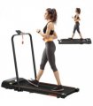 Foldable Walking Treadmill Aerobic Exercise Machine w/ LED Display HOMCOM