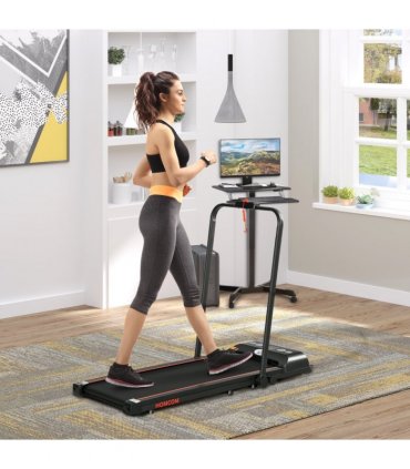 Foldable Walking Treadmill Aerobic Exercise Machine w/ LED Display HOMCOM