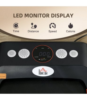 Foldable Walking Treadmill Aerobic Exercise Machine w/ LED Display HOMCOM