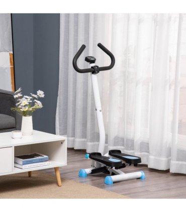 Twister Stepper Height Adjustable Step Machine w/ LCD Screen, Blue HOMCOM