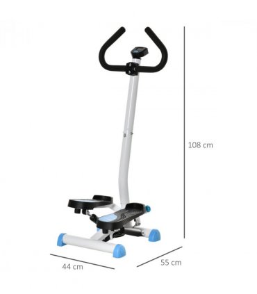 Twister Stepper Height Adjustable Step Machine w/ LCD Screen, Blue HOMCOM