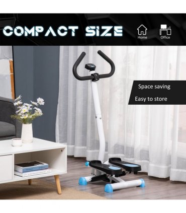Twister Stepper Height Adjustable Step Machine w/ LCD Screen, Blue HOMCOM