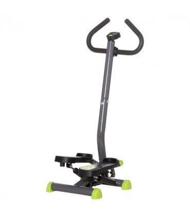 Twister Stepper Height Adjustable Step Machine w/ LCD Screen, Grey HOMCOM