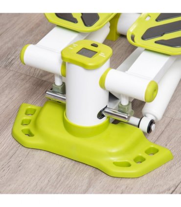 Portable Mini Stepper Step Machine Metal White 21H x 34W x 48Lcm 32L x 14Wcm