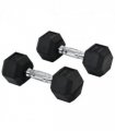 Hexagonal Dumbbells Kit Weight Lifting Exercise for Home Fitness 2x6kg HOMCOM