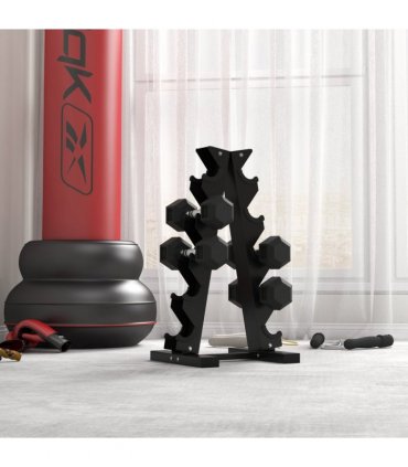 Hexagonal Dumbbells Kit Weight Lifting Exercise for Home Fitness 2x5kg HOMCOM