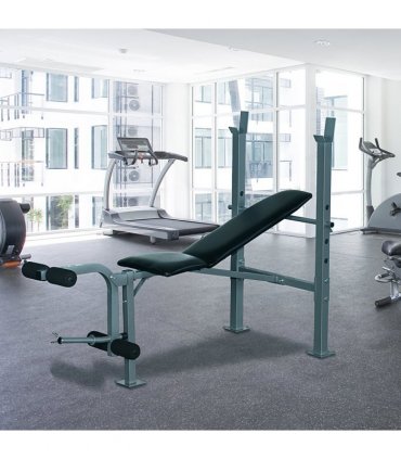 Adjustable Multi Gym Weight Bench Barbell Stand Chest Leg Abs Training HOMCOM