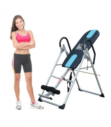 Foldable Therapy Gravity Inversion Table AB Exercise Bench Home Fitness HOMCOM