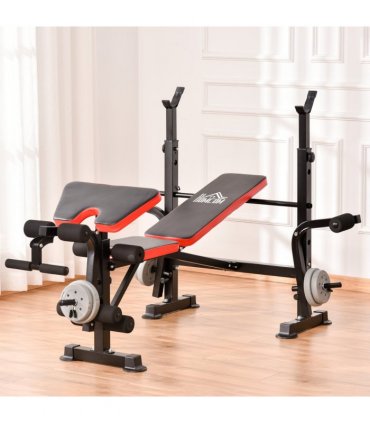 Multi-Function Adjustable Weight Training Bench Gym Fitness Lifting HOMCOM