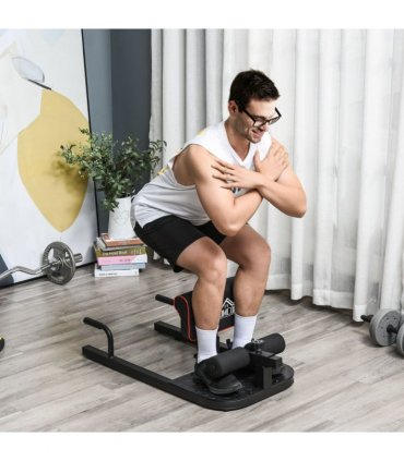 3 IN 1 Squat Machine Sit Up Push Up Gym Leg Exercise Adjustable HOMCOM