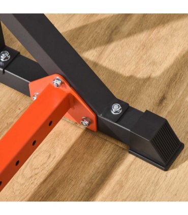 Barbell Rack Squat Dip Stand Weight Lifting Bench Press Home Gym HOMCOM