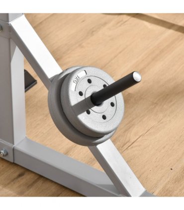 Adjust Pair of Barbell Squat Racks Stand Weight Lifting Bench Press Gym HOMCOM