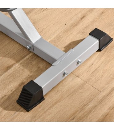Adjust Pair of Barbell Squat Racks Stand Weight Lifting Bench Press Gym HOMCOM