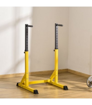 Dip Station Chin Up Parallel Bars Pull Up Power Tower Home Gym Workout HOMCOM
