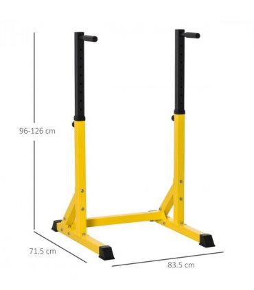 Dip Station Chin Up Parallel Bars Pull Up Power Tower Home Gym Workout HOMCOM