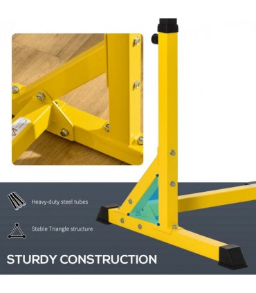Dip Station Chin Up Parallel Bars Pull Up Power Tower Home Gym Workout HOMCOM
