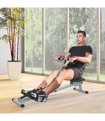 12 Level Fitness Rowing Machine Cardio Fitness Workout and Gym Training HOMCOM